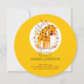 ママとベビーキリン赤ちゃんシャワー 招待状 (正面)