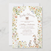 ママとベビーグースボホベイビーシャワー 招待状 (正面)