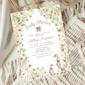 ママとベビーグースボホベイビーシャワー 招待状