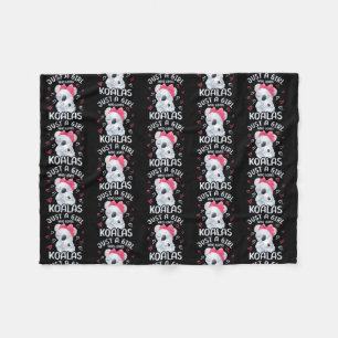 ママとベビーコアラ,コアラが好きな女の子 フリースブランケット