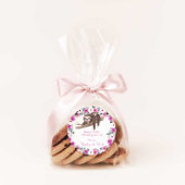 ママとベビースロースありがとうラウンドステッカー ラウンドシール