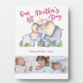 ママとベビーゾウ3フォトマザーズの日 フォトプラーク (正面)