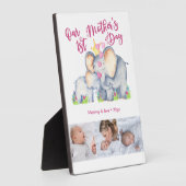 ママとベビーゾウ3フォトマザーズの日 フォトプラーク (側面)