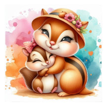 ママとベビーチムンク