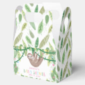 ママとベビーナマケモノ女の子の赤ちゃんシャワー フェイバーボックス (オープン)