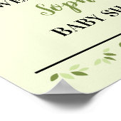 ママとベビーパンダベアーベイビーシャワープレート ポスター (角)