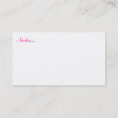 ママとベビーフクロウ呼び出しカード コーリングカード (裏面)