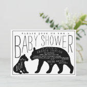ママとベビーベアボーイベビーシャワー 招待状 (スタンド正面)