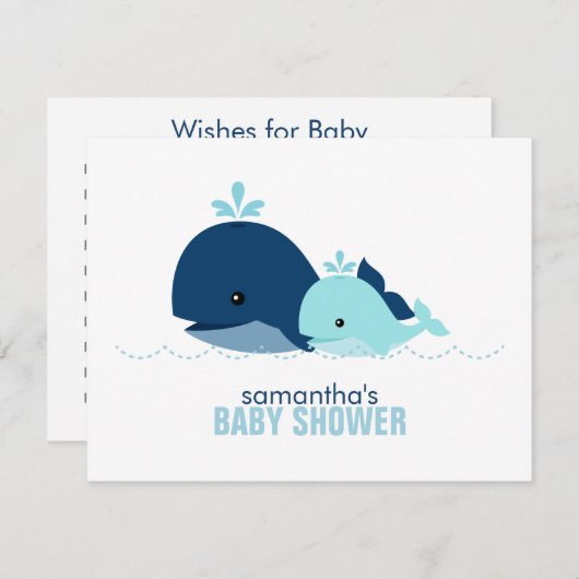 ママとベビーホエールママアドバイスカード{blue} アドバイスカード (正面/裏面)