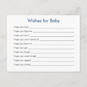 ママとベビーホエールママアドバイスカード{blue} アドバイスカード (裏面)