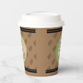 ママとベビーラクーンシャワー熱い飲料カップ 紙コップ (左)