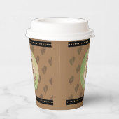 ママとベビーラクーンシャワー熱い飲料カップ 紙コップ (右)