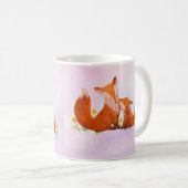 ママとベビー狐 コーヒーマグカップ (正面右)