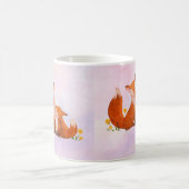 ママとベビー狐 コーヒーマグカップ (中央)