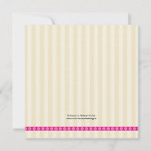 ママとベビー象ベビーガールシャワー招待状 招待状 (裏面)