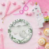 ママとベビー象ユニセックスパーティープレート ペーパープレート (パーティー)