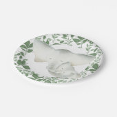 ママとベビー象ユニセックスパーティープレート ペーパープレート (アングル)