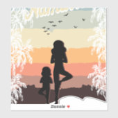 ママとモーニングヨガ シール (シート)