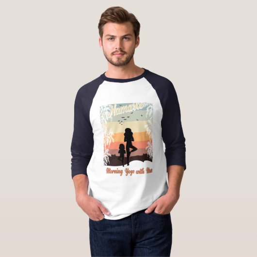 ママとモーニングヨガ Tシャツ (正面フル)