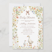 ママとリトルゴスリングボホベイビーシャワー 招待状 (正面)