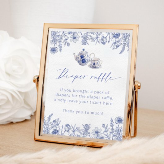 ママと一緒にお茶を飲む時間がおむつラッフル ポスター