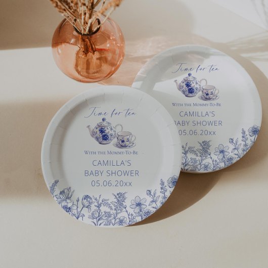 ママと一緒にお茶を飲む時間 ペーパープレート