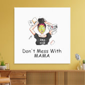 ママと一緒に遊ぶな キャンバスプリント (インサイチュ (リビング))