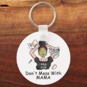 ママと一緒に遊ぶな キーホルダー (正面)