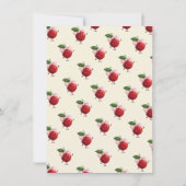 ママと双子の女の子 Baby Cherry ベビーシャワー 招待状 (裏面)