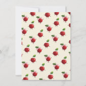 ママと双子の男の子と女の子 ベビーチェリー ベビーシャワー 招待状 (裏面)