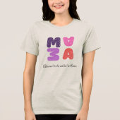 ママと呼ばれることに祝福を Tシャツ (正面)
