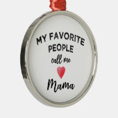 ママと呼んで 祖母 家族の長 ニックネーム メタルオーナメント (右)