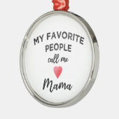 ママと呼んで 祖母 家族の長 ニックネーム メタルオーナメント (左)