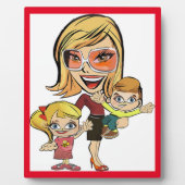 ママと子供たち フォトプラーク (正面)