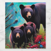 ママと子 ワインラベル (シングルラベル)