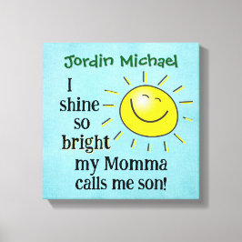 ママと息子の愛  キャンバスプリント