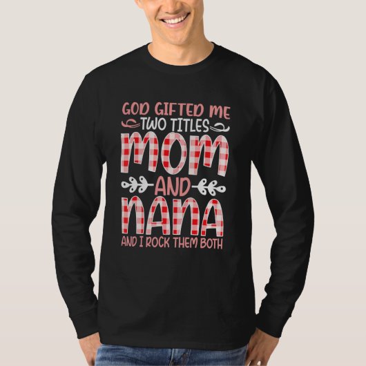 ママと祖母引用文ファミリーユーモア文字1 Tシャツ (正面)