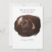 ママと私がビーチ |母の日 カード (裏面)