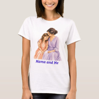 ママと私のかわいい母娘Tシャツ Tシャツ