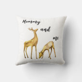 ママと私の鹿 クッション (裏面)