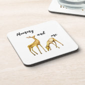 ママと私の鹿 コースター (左側)