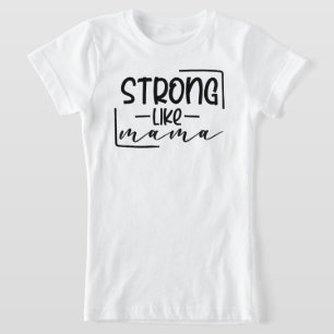 ママと私をコーディネートする強い Tシャツ