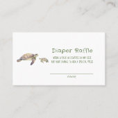 ママと私ウミガメおむつラッフル 名刺 (正面)