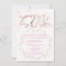 ママと私エレファントパステルガールベビーシャワー