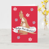 ママと私カンガルー折りグリーティングカード カード (黄色い花)