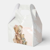 ママと私テディベア赤ちゃんシャワー フェイバーボックス (裏面サイド)