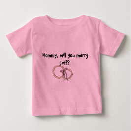 ママと結婚するの? ベビーTシャツ