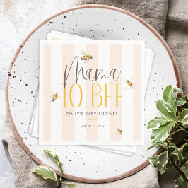 ママと蜂の赤ちゃん男女兼用シャワー スタンダードカクテルナプキン