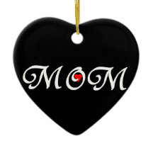 ママと赤いハート