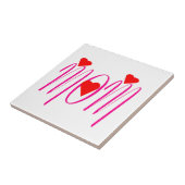 ママと赤いハート タイル (側面)